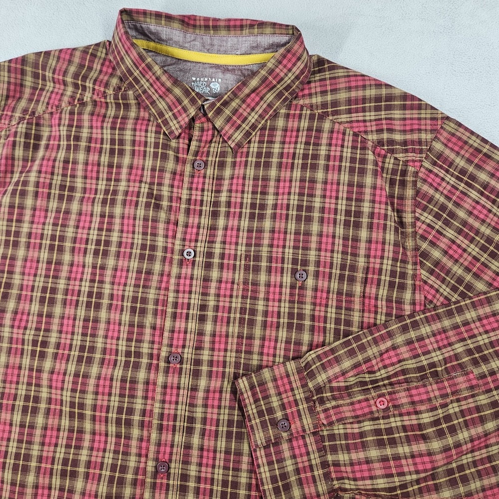 Mountain Hardware Shirt Mens XL Rogers Pass Long Sleeve Button Up Shirt Plaid